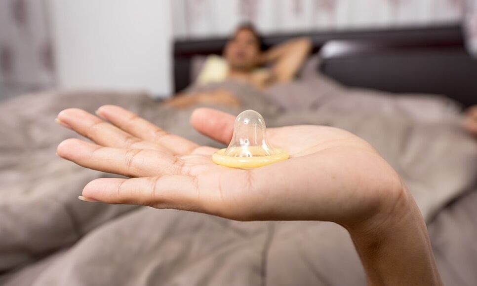 condoom en glijmiddel bij opwinding