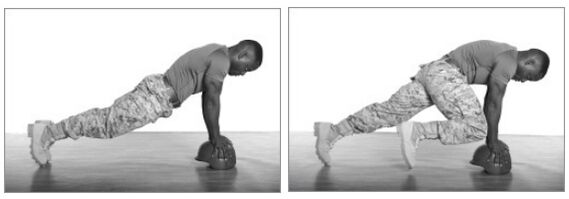 Plank met kniebuigingen - een verbeterde versie van de klassieke oefening